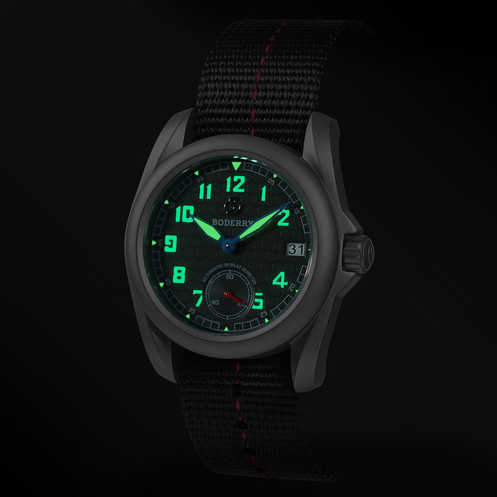 VOYAGER S72 – 72-Hour Power Reserve Titanium Automatic Field Watch, 100M Water Resistant | Gray