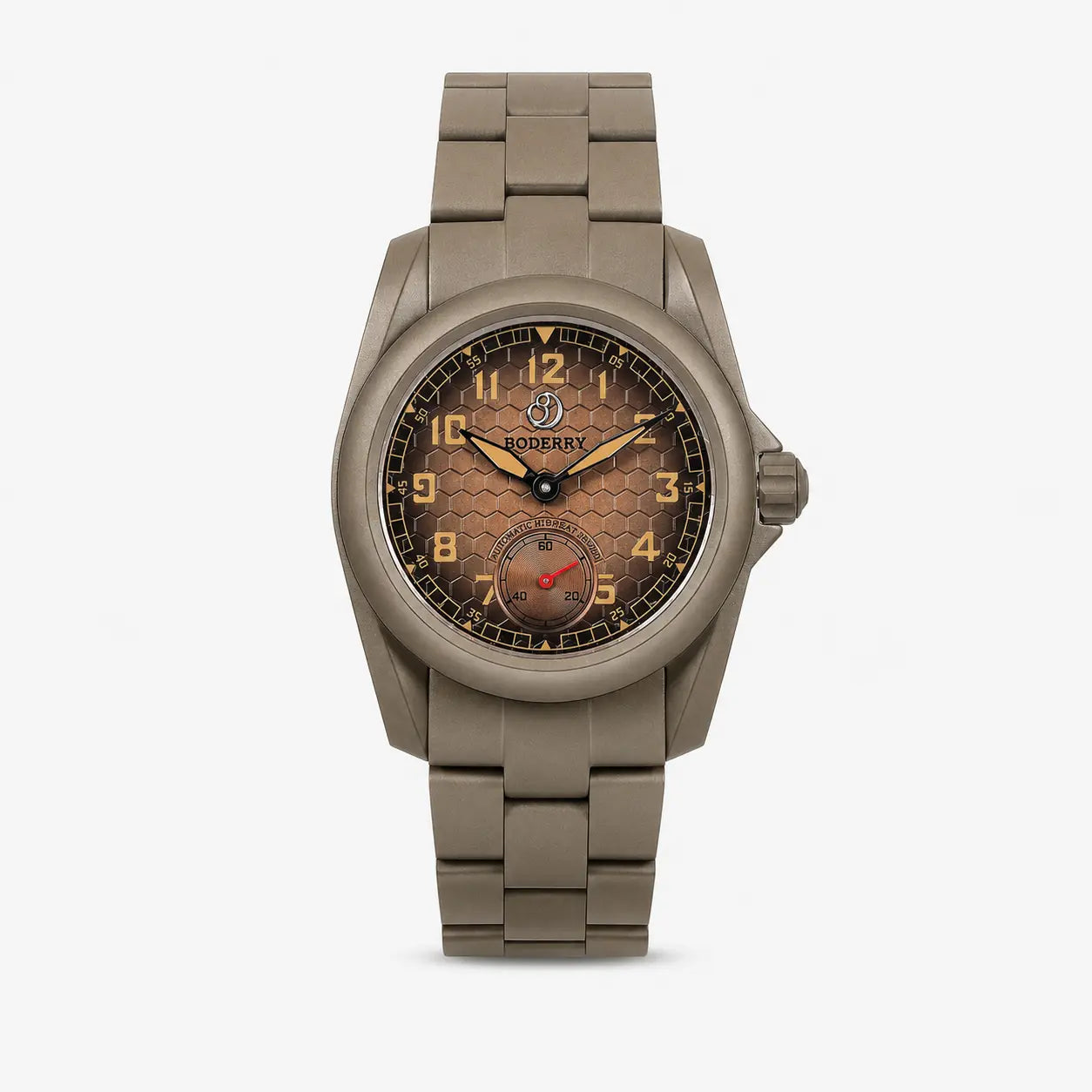VOYAGER S72 – 72-Hour Power Reserve Titanium Automatic Field Watch, 100M Water Resistant | Desert Tan/Bracelet