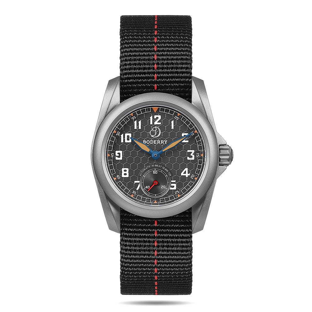 VOYAGER S72 – 72-Hour Power Reserve Titanium Automatic Field Watch, 100M Water Resistant | Gray