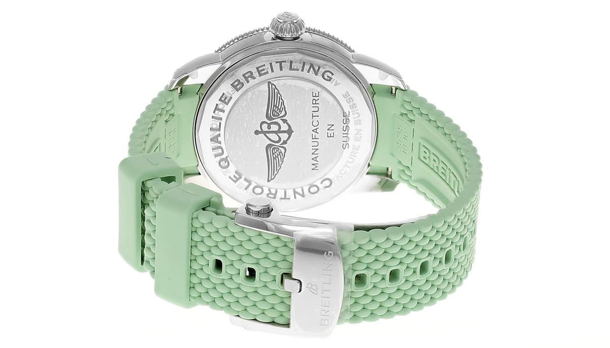 BREITLING Superocean Heritage Automatic 36 mm Green Rubber Women's Watch