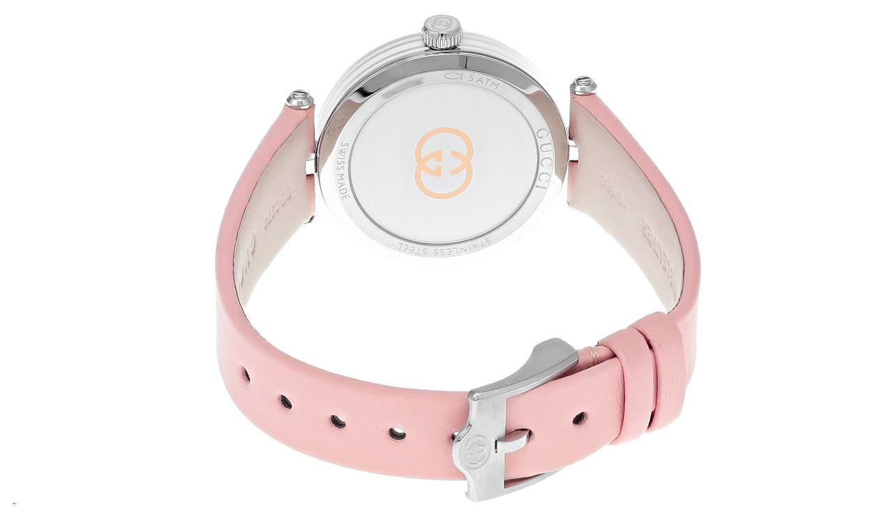 GUCCI Model 2000 Quartz 30 mm Pink Leather Women's Watch