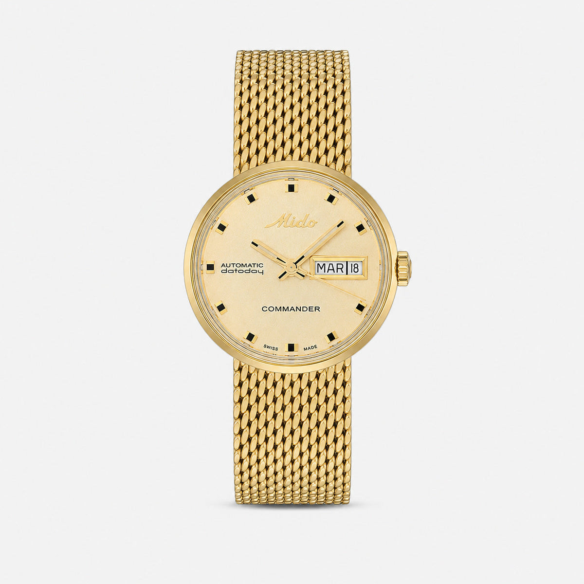 Mido Commander 1959 Automatic 23.5 mm Gold Stainless Steel Women's Watch