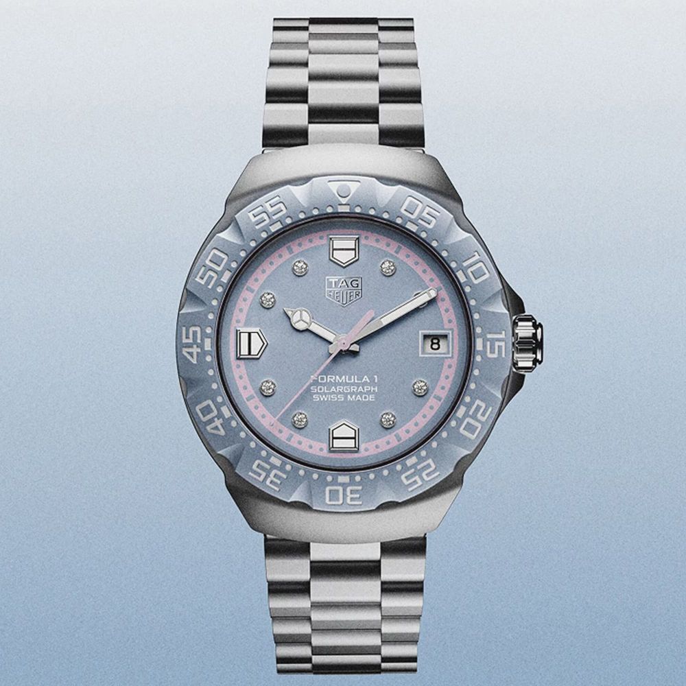 TAG Heuer Formula 1 Solargraph Blue Pink