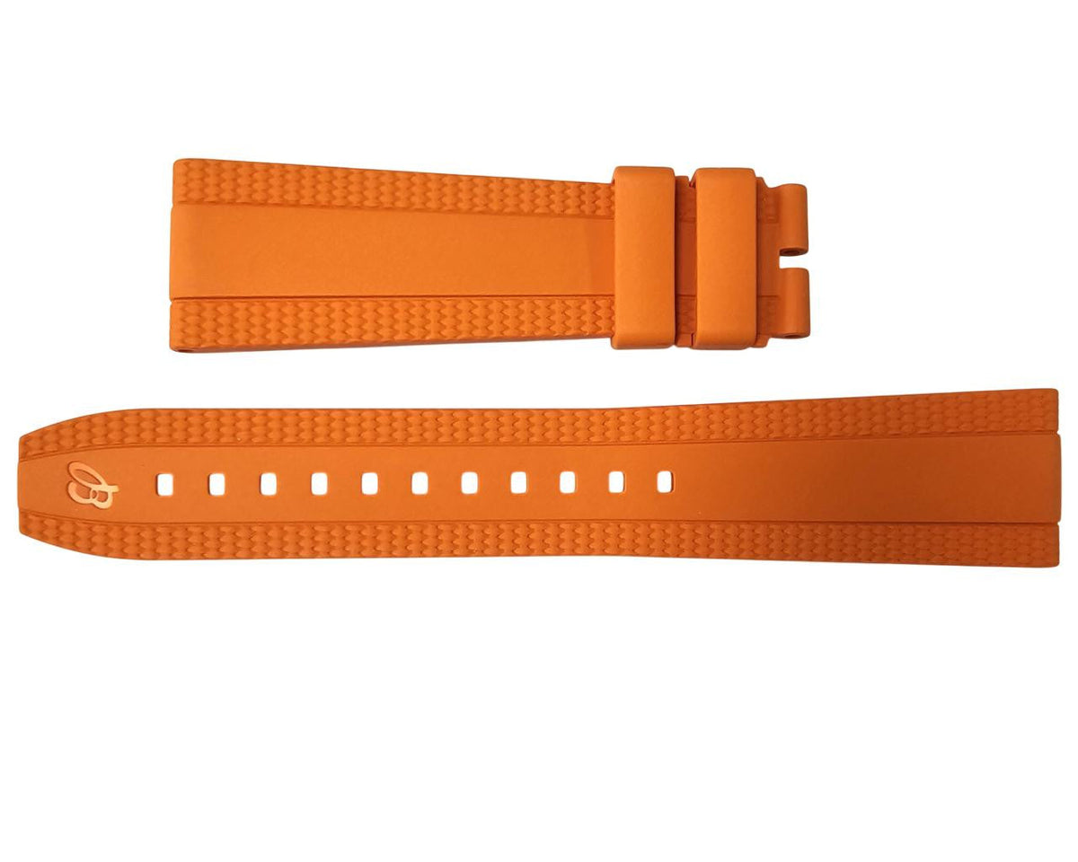 BREITLING Orange Diver Pro 22/18 mm Rubber Strap 333S