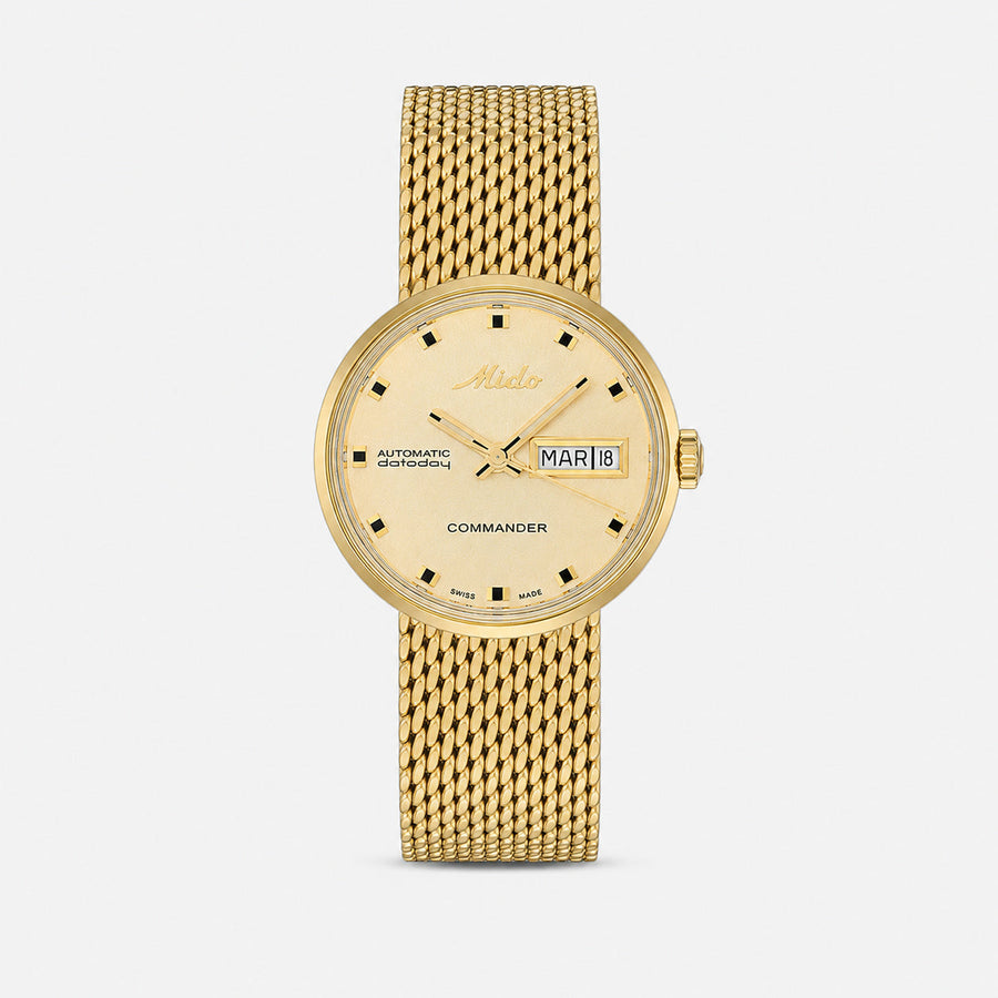 Mido Commander 1959 Automatic 23.5 mm Gold Stainless Steel Women's Watch