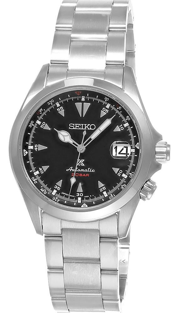 SEIKO Prospex Alpinist Stainless Steel 39.5 mm Black Dial Men's Watch