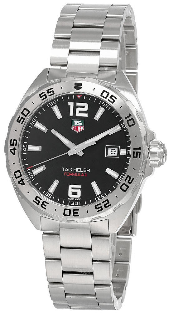 TAG HEUER Formula-1 41 mm Quartz Stainless Steel Black Dial Men's Watch