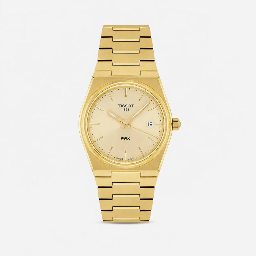 TISSOT PRX 35 mm Quartz Stainless Steel Gold Dial Unisex Watch