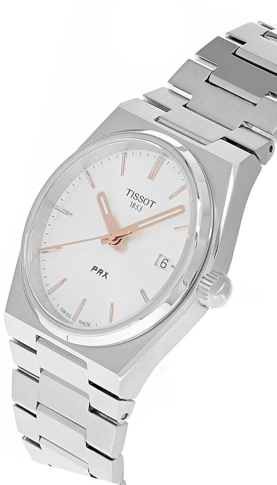 TISSOT PRX 35 mm Quartz Stainless Steel Silver Dial Women's Watch