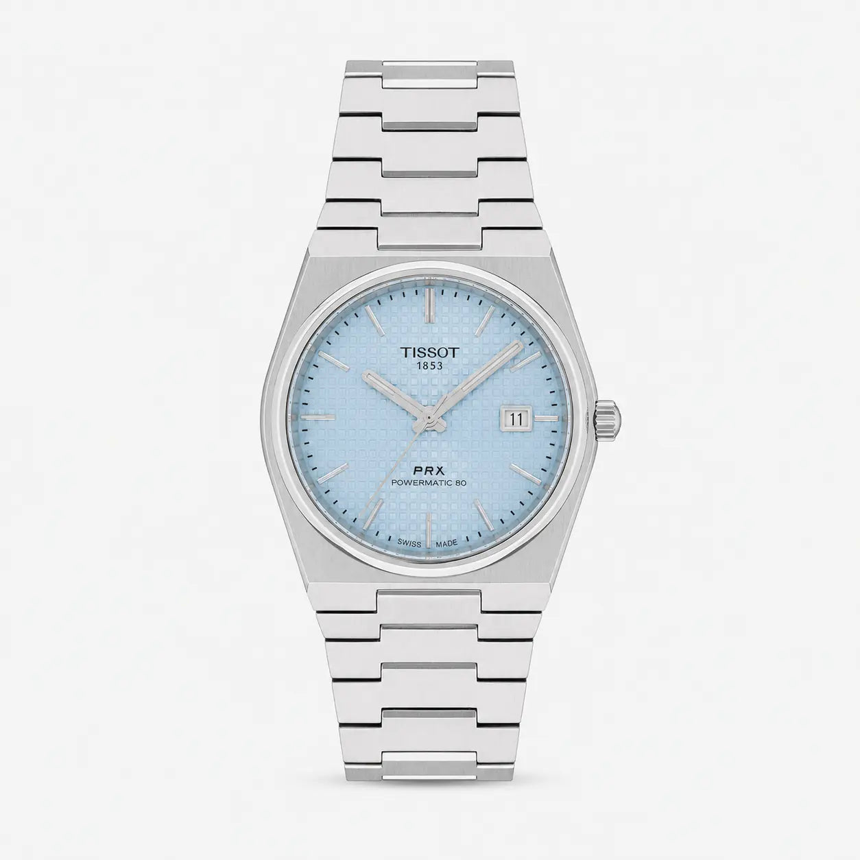 TISSOT PRX Powermatic 80 40 mm Ice Blue Dial Men's Watch